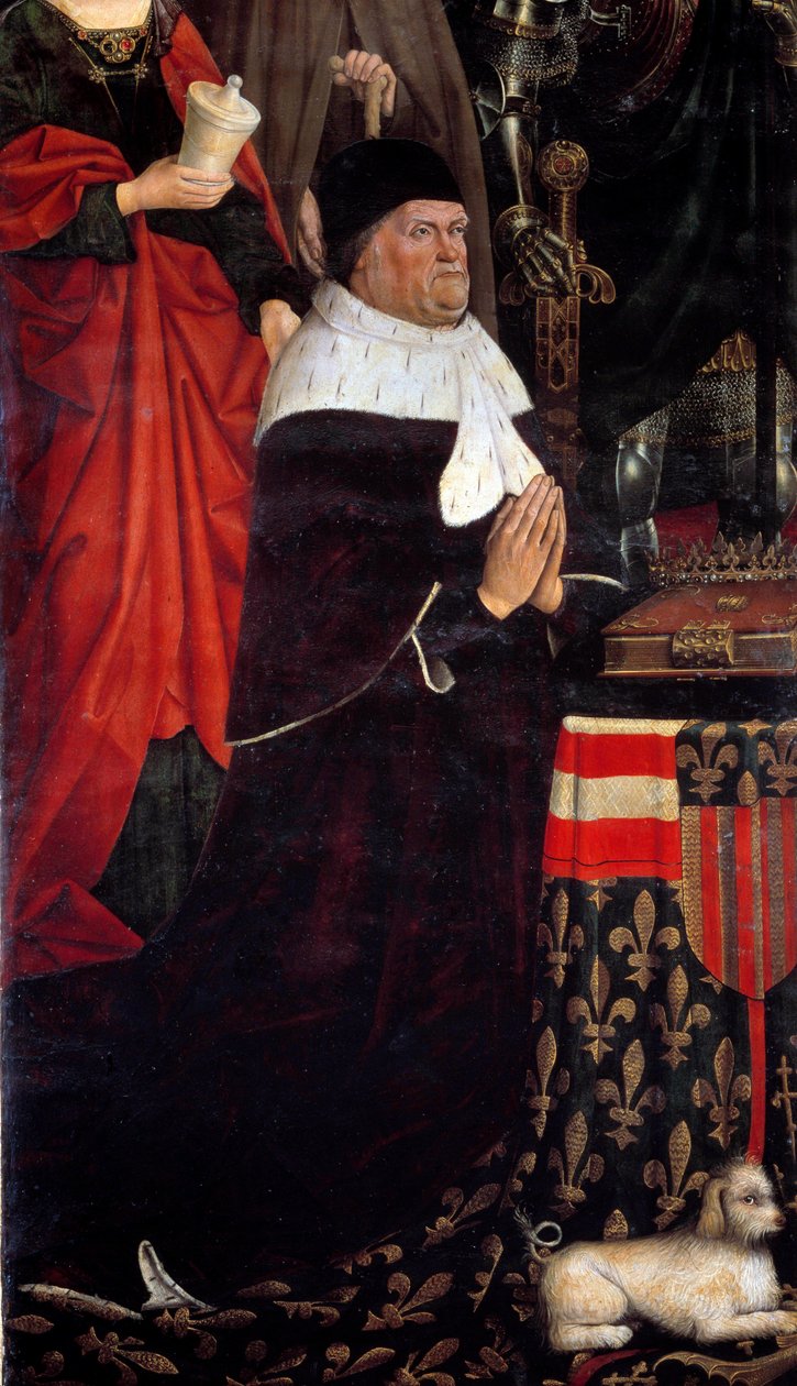 René Anjou király portréja (1409-1480) I. nápolyi vagy szicíliai Renét is nevezi. Nicolas Froment (1461-1483) festménye, 1475 Musee Granet Aix en Provence alkotó: Nicolas Froment