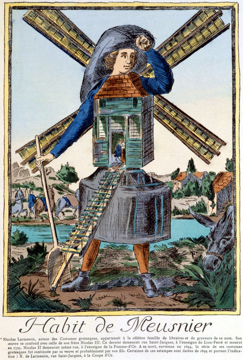 Meunier szokása – Nicolas Larmessin metszete alkotó: Nicolas II de Larmessin
