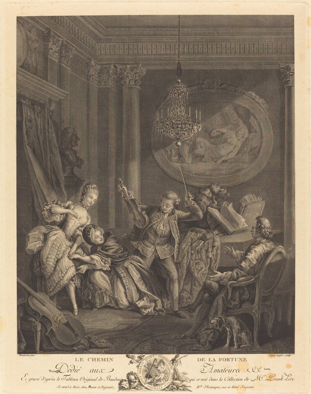 A szerencse felé vezető út alkotó: Nicolas Joseph Voyez after Pierre Antoine Baudouin