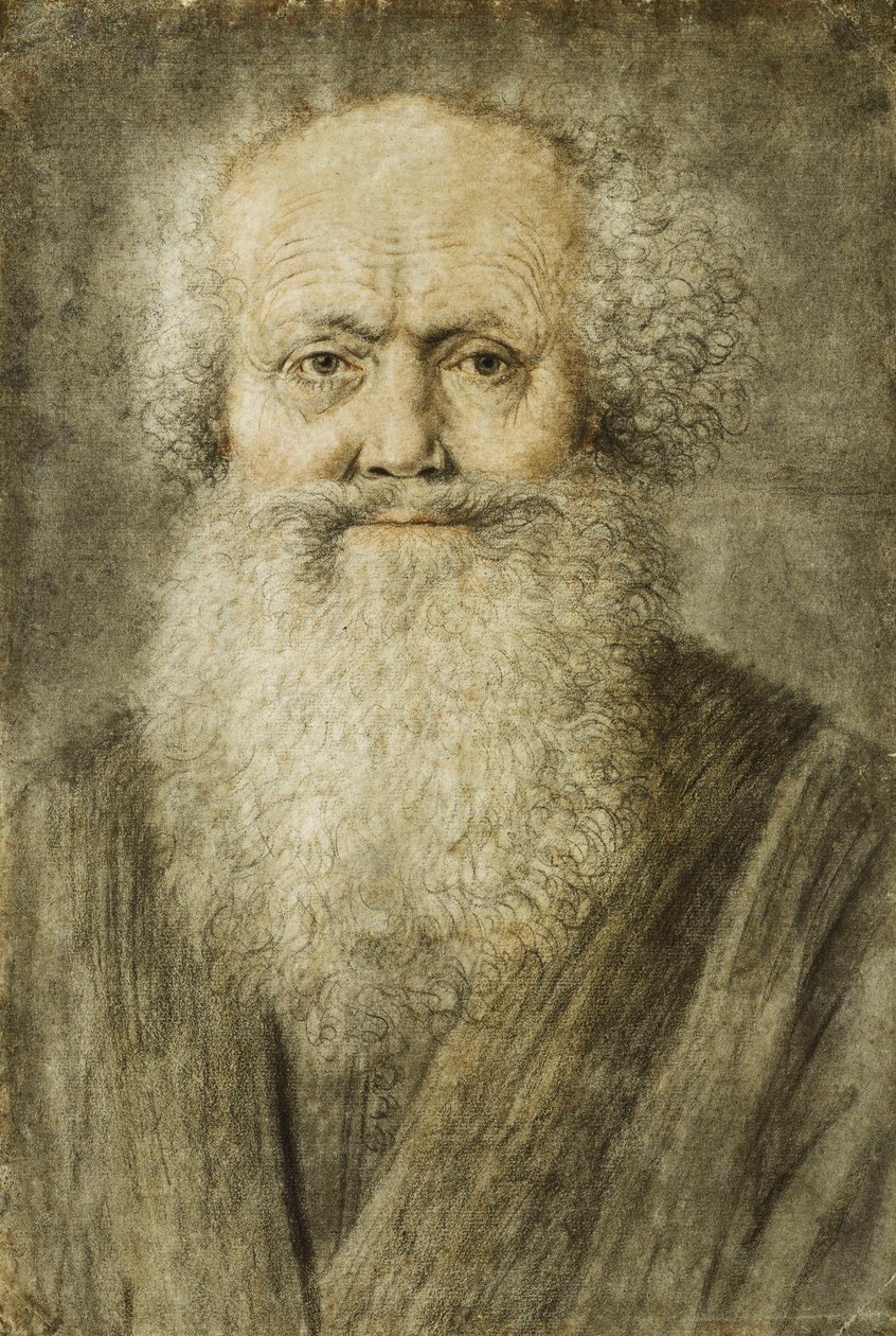 Egy szakállas férfi portréja, mellhossza alkotó: Nicolas Lagneau or Lanneau