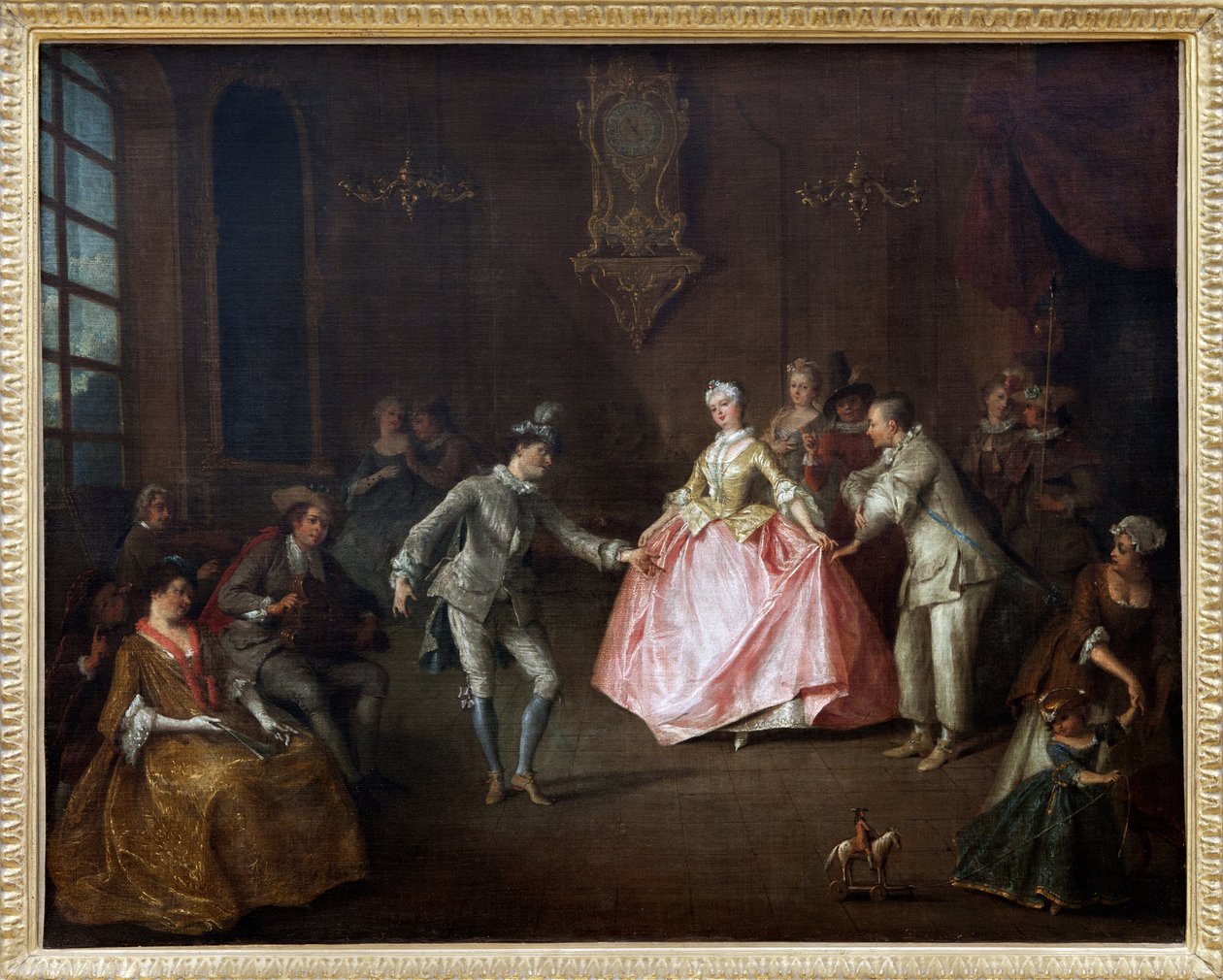A jelmezbál előtt Nicolas Lancret (1690-1743) olajfestménye vászonra. Fényképészet, KIM Youngtae, Nantes, Musee des Beaux Arts de Nantes. alkotó: Nicolas Lancret