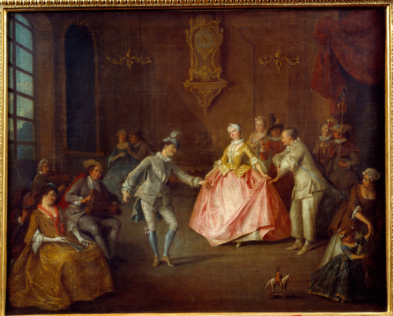 A jelmezbál előtt. Nicolas Lancret (1690-1743) festménye alkotó: Nicolas Lancret