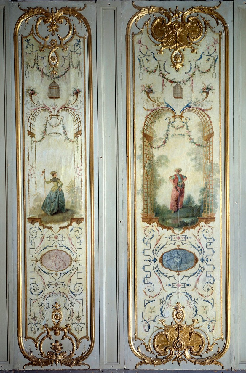 A Hotel de Peyrenc festett panelje Nicolas Lancret (1690-1743) 1725 Párizs, Dekoratív művészet alkotó: Nicolas Lancret