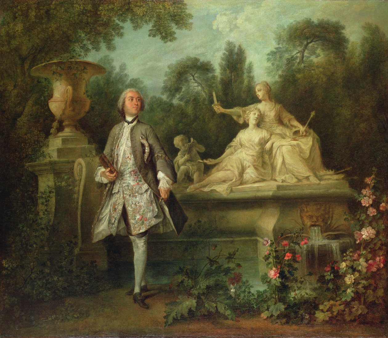 Nagyszínész portréja, 1742 körül (olaj, vászon) alkotó: Nicolas Lancret