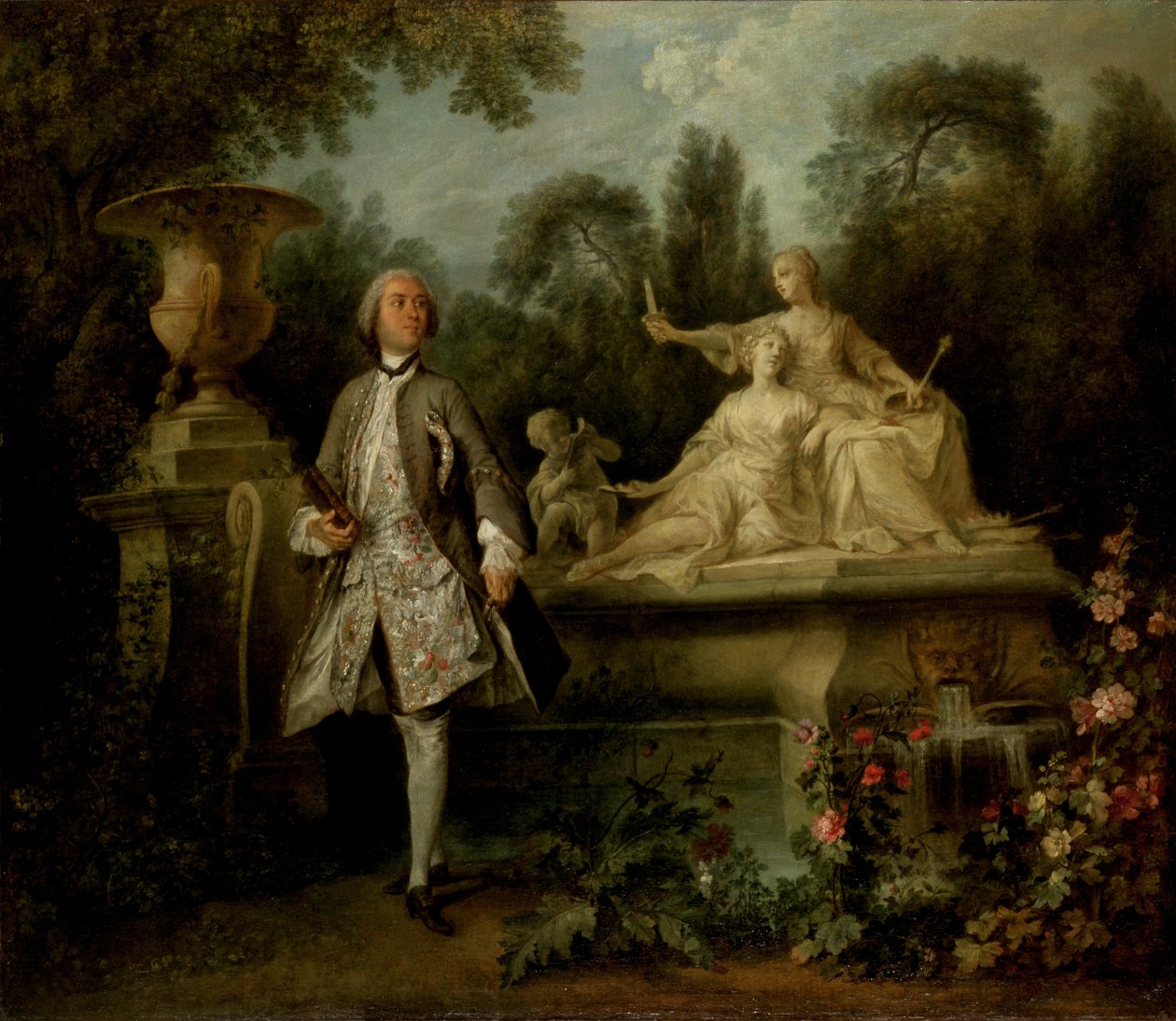 Nagyszínész portréja, 1742 körül (olaj, vászon) alkotó: Nicolas Lancret
