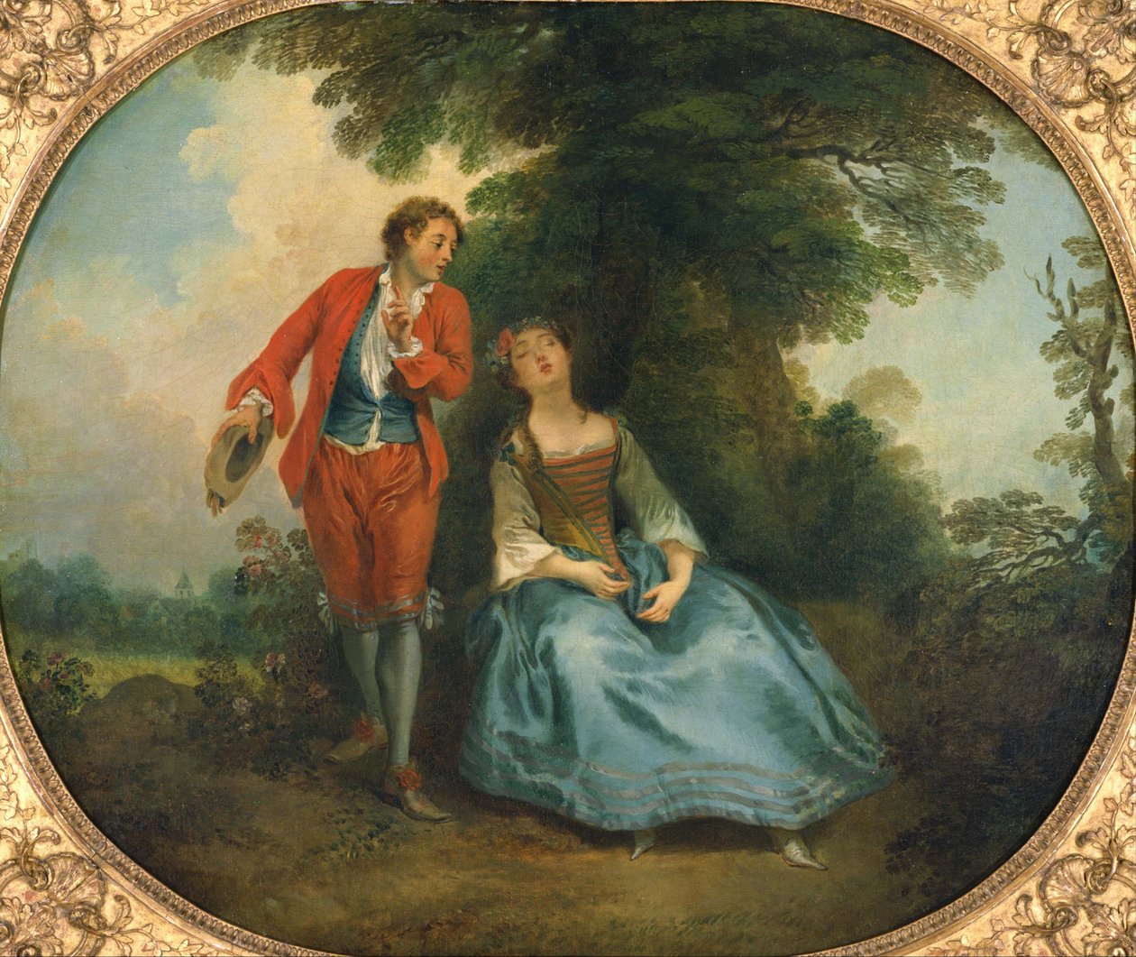 Alvó pásztorlány, 1730 körül alkotó: Nicolas Lancret