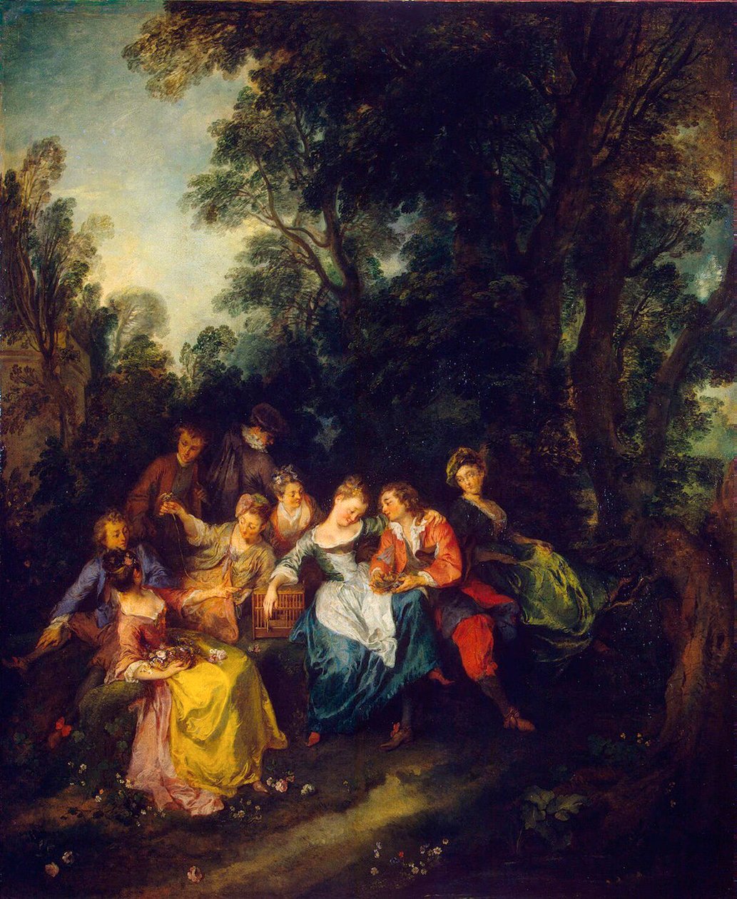 Tavasz, 1730. alkotó: Nicolas Lancret