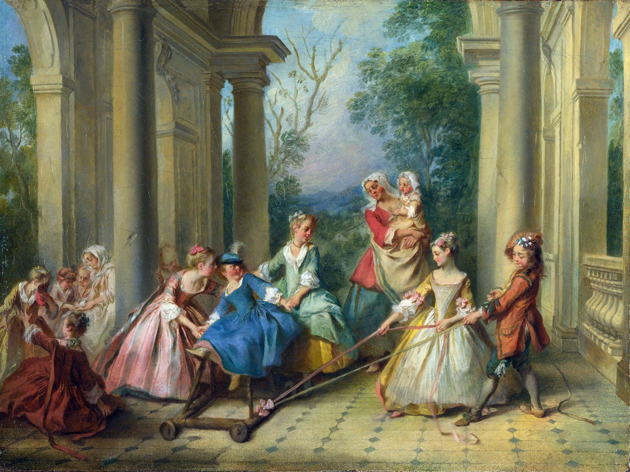 Az ember négy kora: Gyermekkor, 1735 körül (olaj, vászon) alkotó: Nicolas Lancret