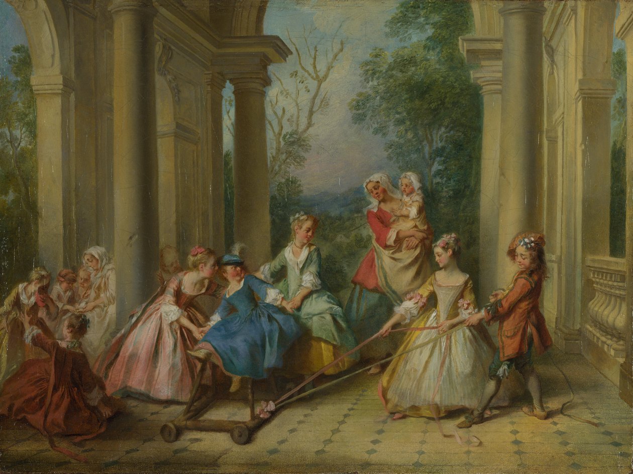 Az ember négy kora: Gyermekkor, 1735 körül alkotó: Nicolas Lancret