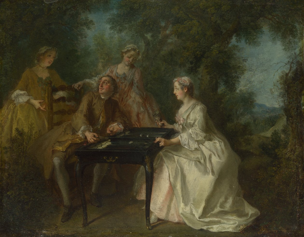 A négy napszak: Délután, c. 1740 alkotó: Nicolas Lancret