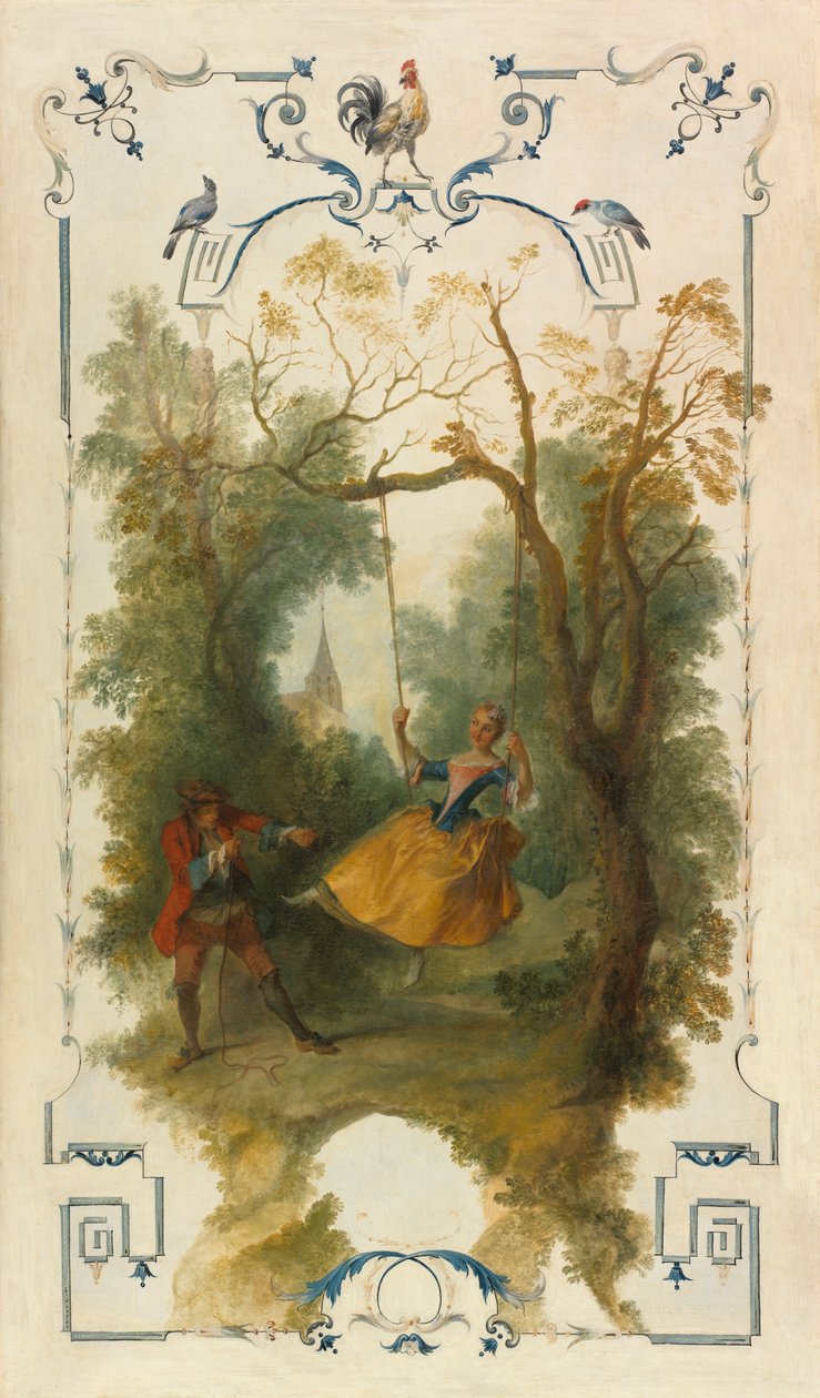 A hinta, 1723-27 körül (olaj, vászon) alkotó: Nicolas Lancret