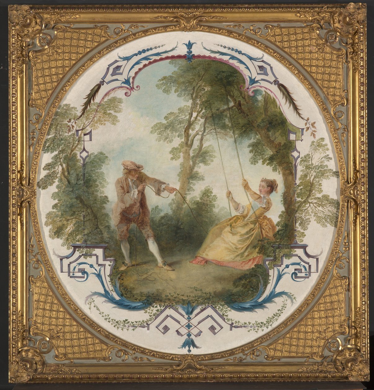 A hinta, 1724 körül (olaj, vászon) alkotó: Nicolas Lancret