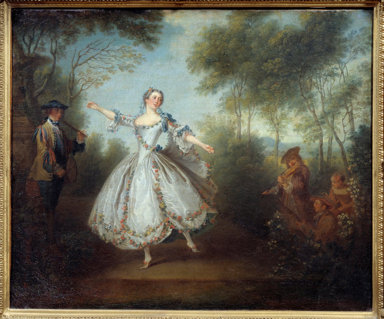 Marie Anne Cuppi (1710-1770) táncosnő Camargónak nevezte a táncolót. Nicolas Lancret (1690-1743) festménye alkotó: Nicolas Lancret