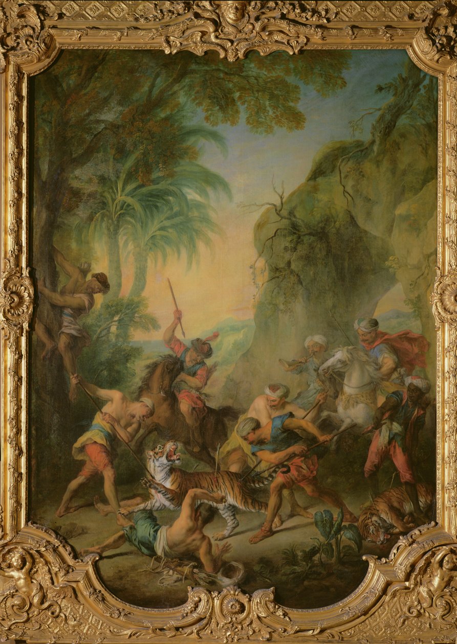Tigrisvadászat, 1736 alkotó: Nicolas Lancret