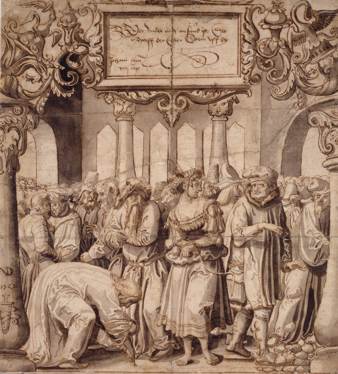 A házasságtörésben elkövetett nő, 16. század eleje alkotó: Nicolas Manuel Deutsch