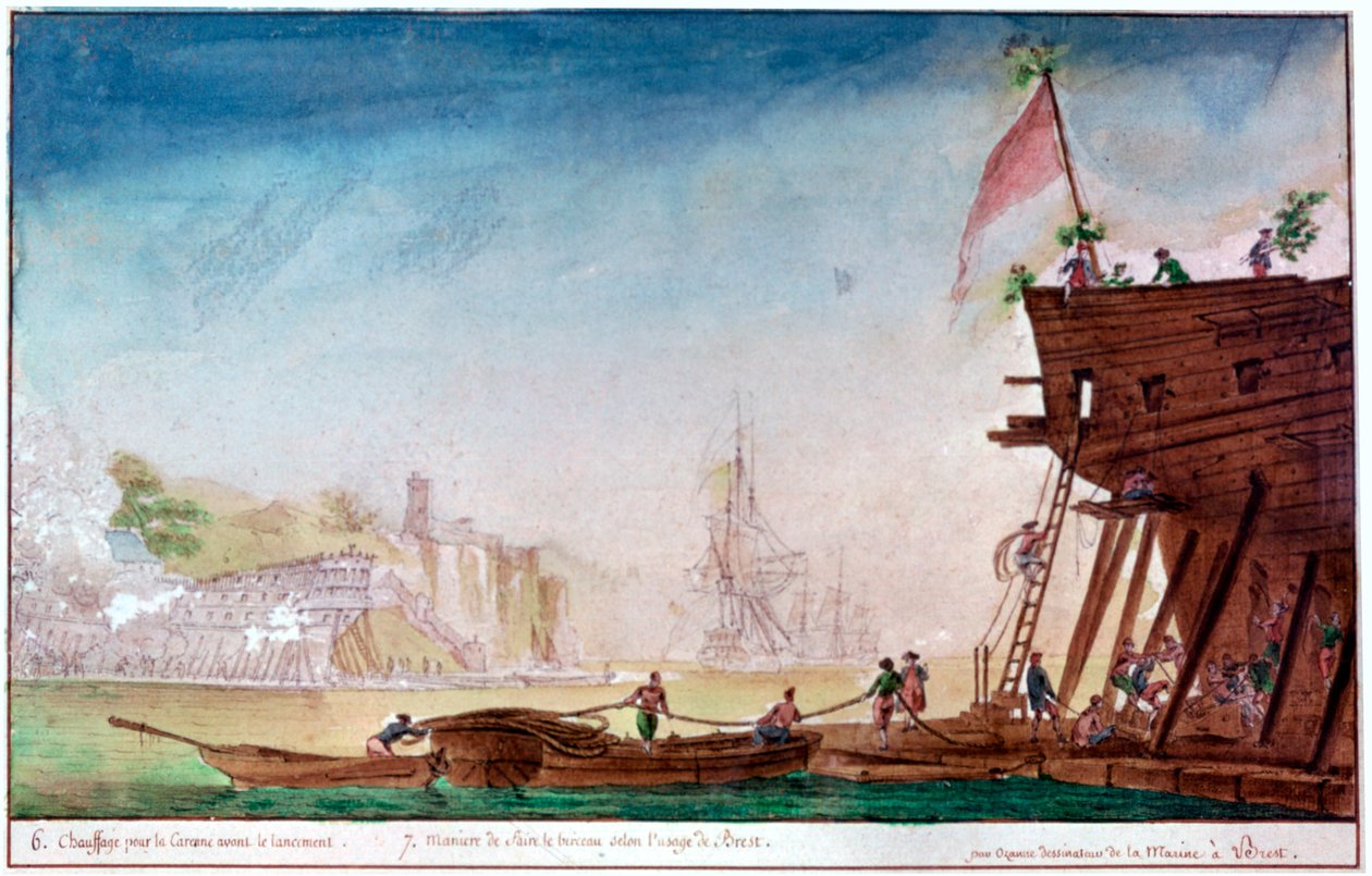 A bresti kikötő, 1750-1810 alkotó: Nicolas Marie Ozanne