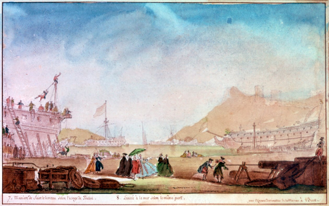A bresti kikötő, 1750-1810 alkotó: Nicolas Marie Ozanne
