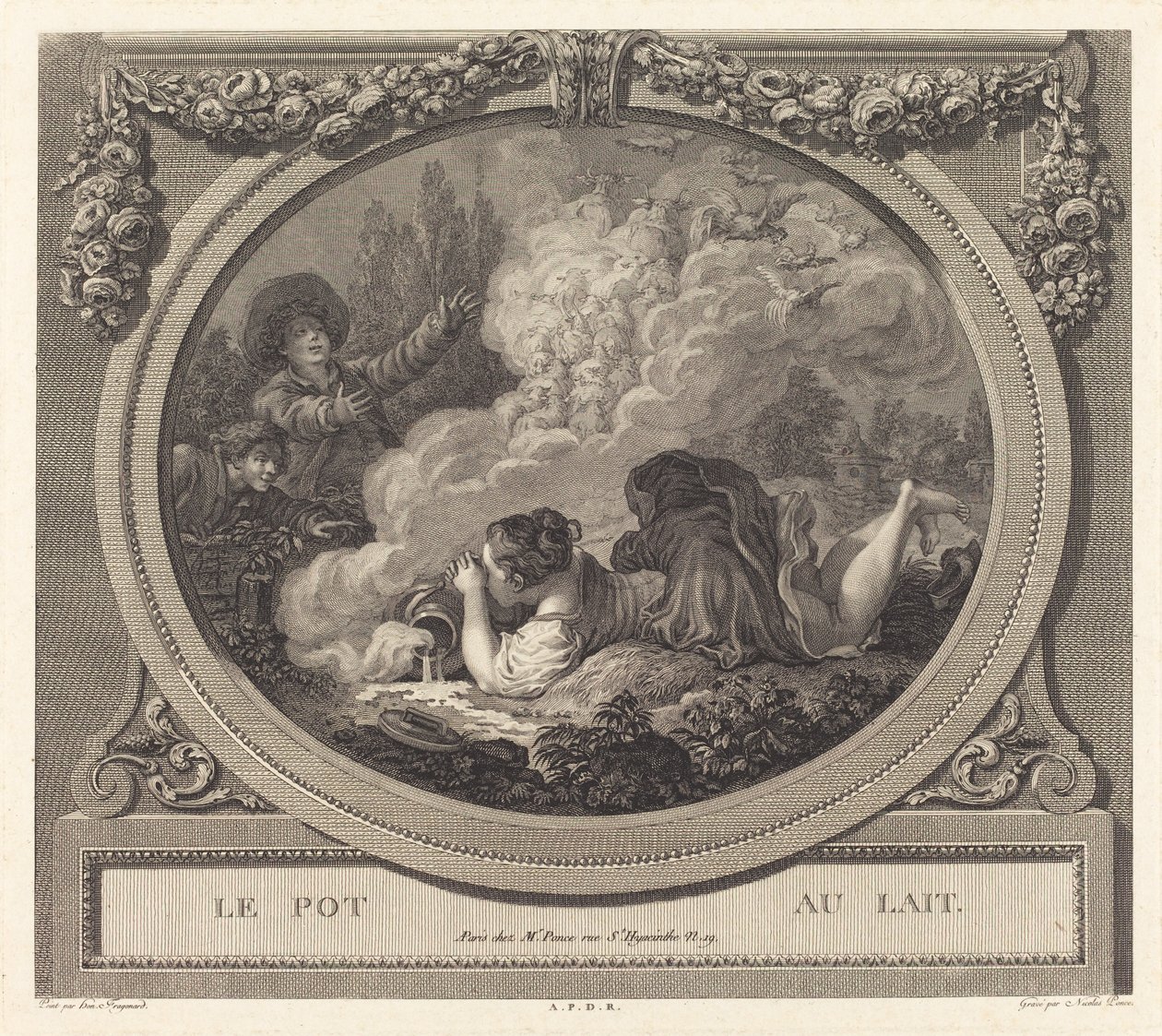 A tejeskancsó alkotó: Nicolas Ponce after Jean Honoré Fragonard