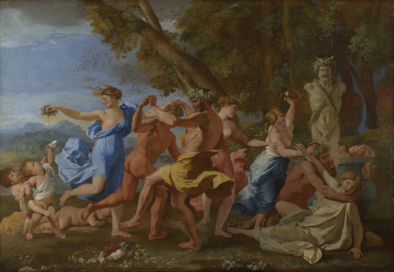 Bacchanal herm előtt, 1634 körül alkotó: Nicolas Poussin