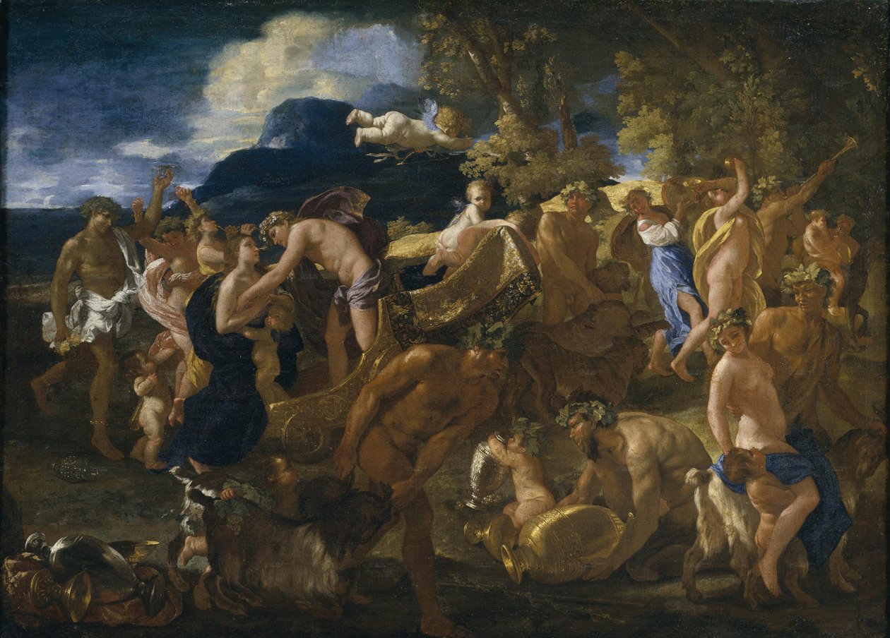 Bacchál vagy Bacchus és Ariadné alkotó: Nicolas Poussin