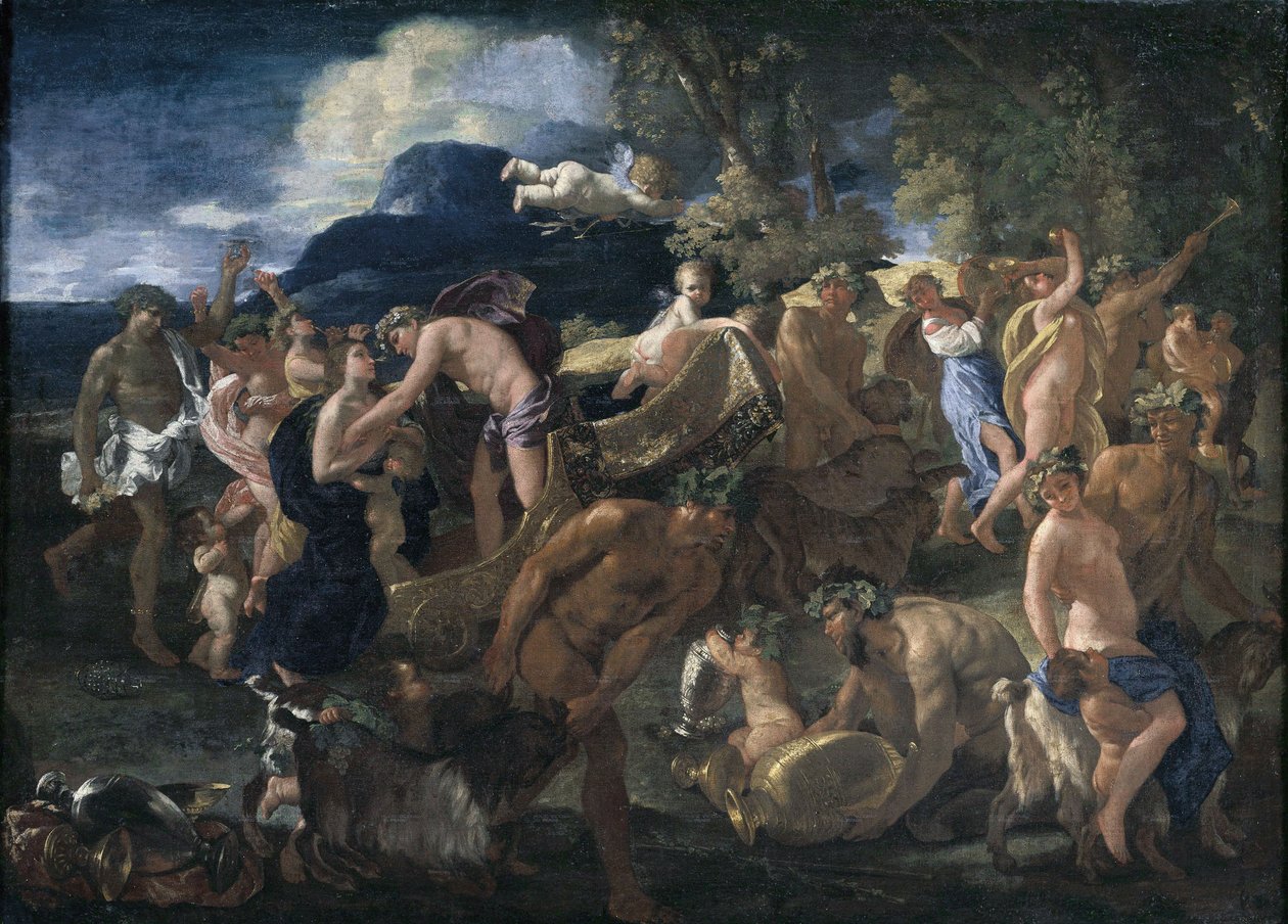 Bacchál vagy Bacchus és Ariadné alkotó: Nicolas Poussin