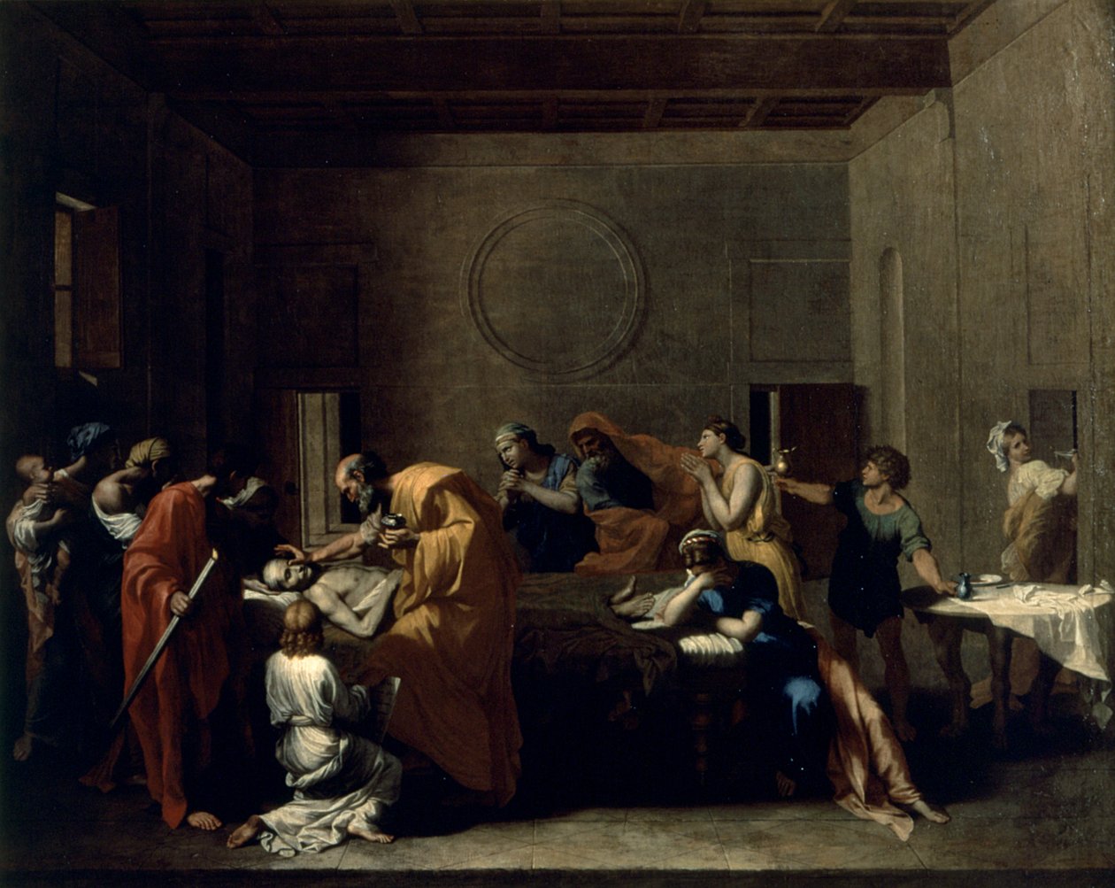 Extreme Unction, 1638-40 körül alkotó: Nicolas Poussin