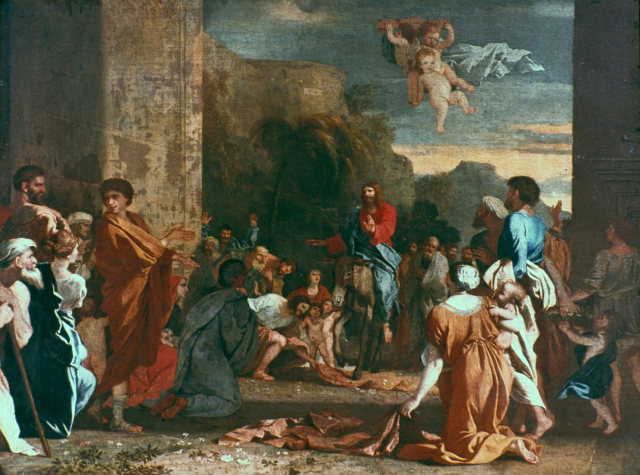 Jézus belép Jeruzsálembe, 1630 alkotó: Nicolas Poussin