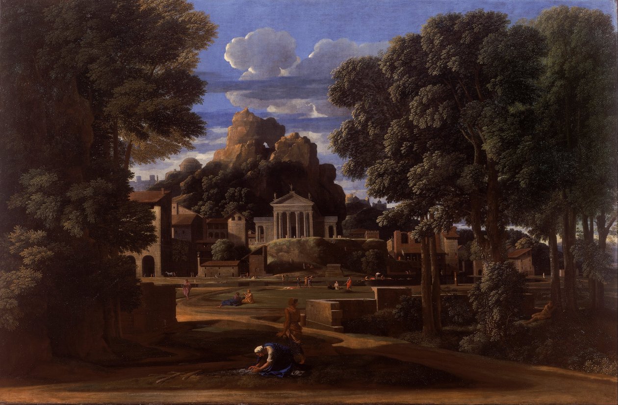 Táj Phocion hamvaival alkotó: Nicolas Poussin