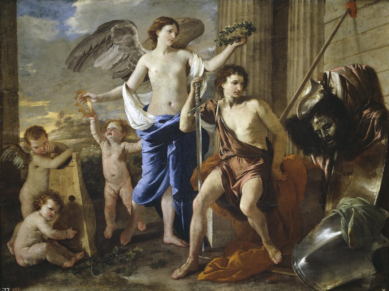Dávid diadala alkotó: Nicolas Poussin