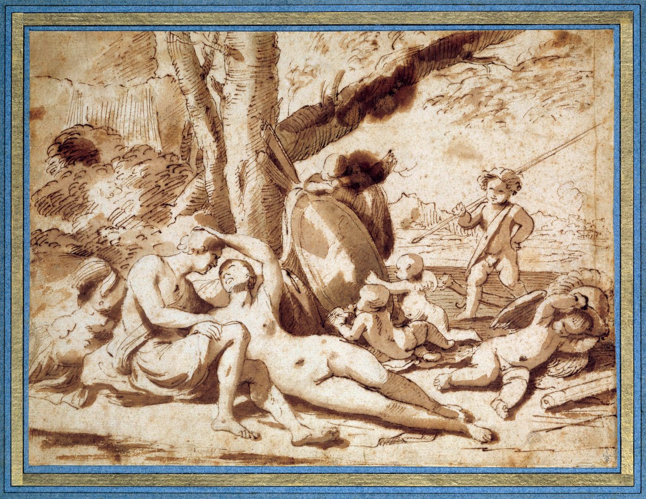 Mars és Vénusz alkotó: Nicolas Poussin