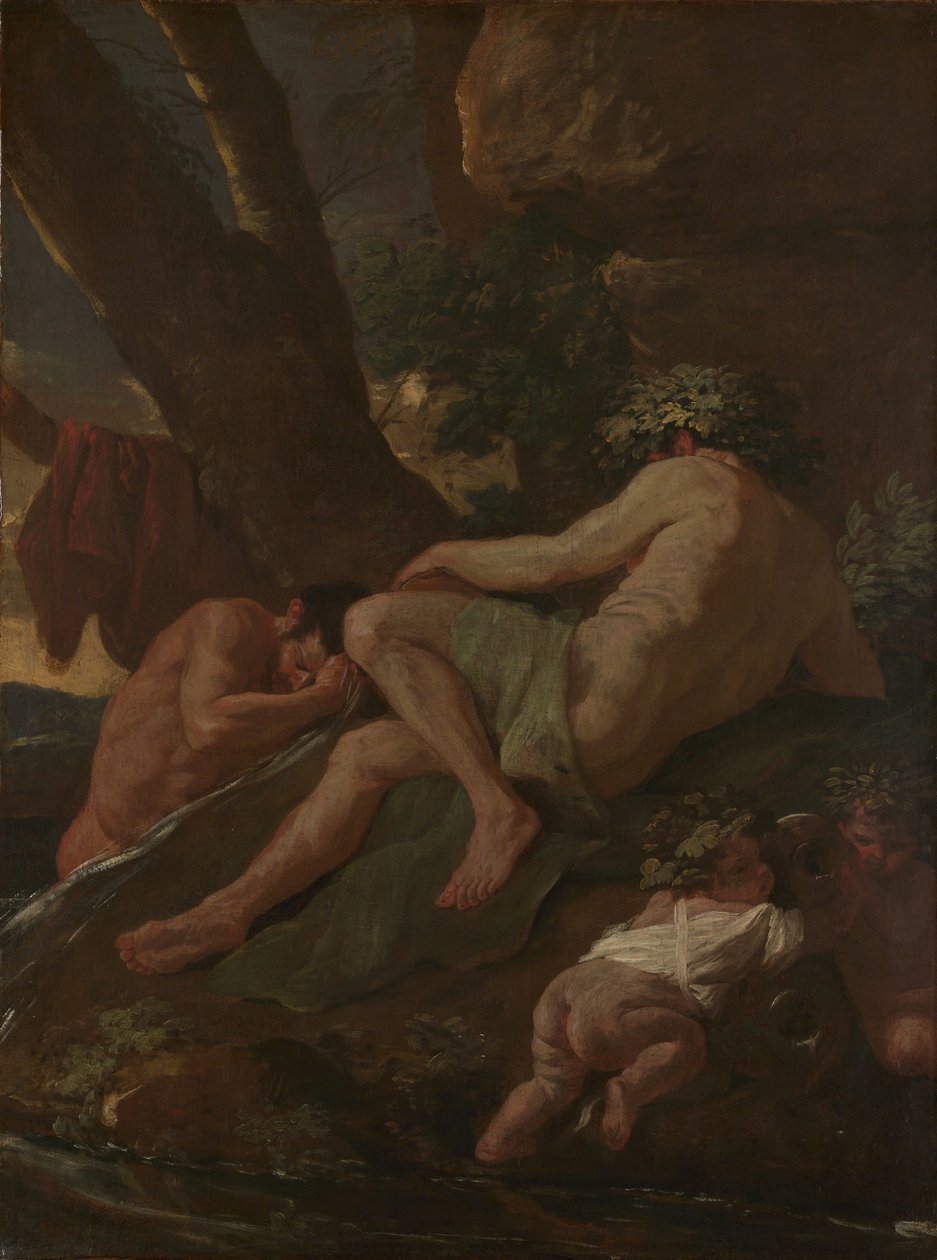 Midas Mosás a Pactolus forrásánál, 1627 körül (olaj, vászon) alkotó: Nicolas Poussin
