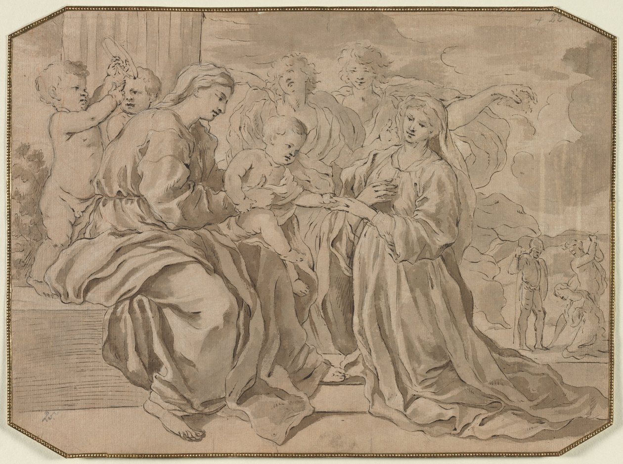 Szent Katalin misztikus házassága alkotó: Nicolas Poussin