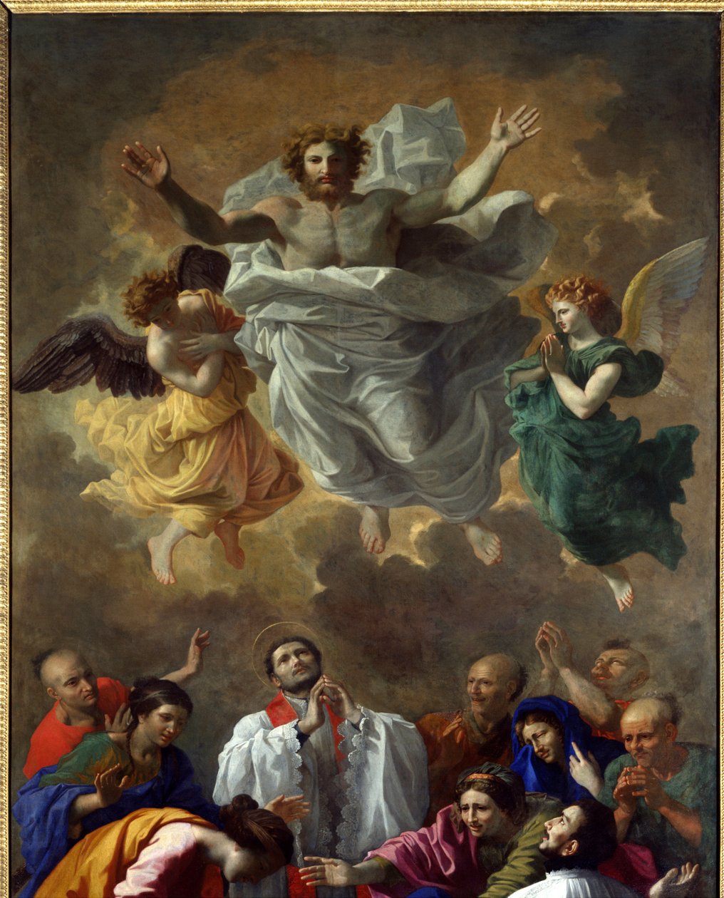 Szent Ferenc Xavér, aki életre emlékezteti a japán Cangoxima lakosának lányát Szent Franco Xavér alkotó: Nicolas Poussin