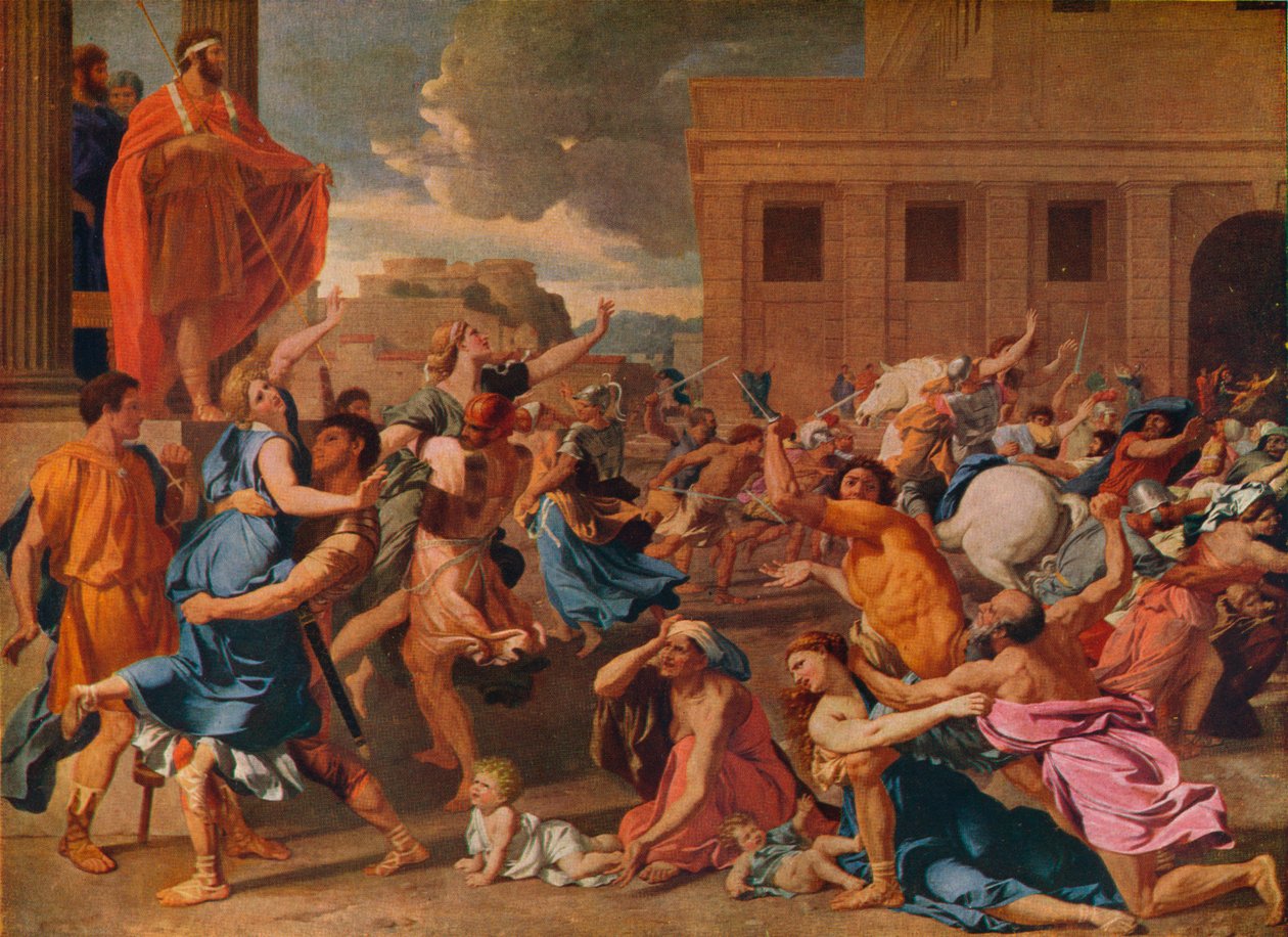 A szabin nők elrablása, c1633 alkotó: Nicolas Poussin