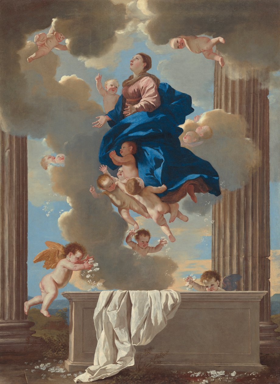 A Szűz Mennybemenetele, 1630-32 körül alkotó: Nicolas Poussin