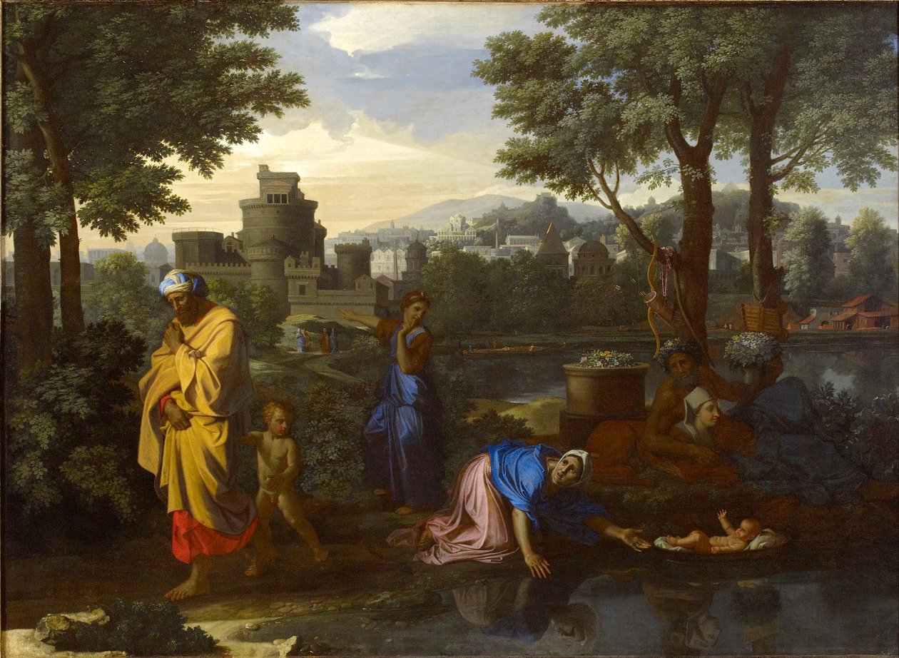 Mózes kiállítása, 1654 alkotó: Nicolas Poussin