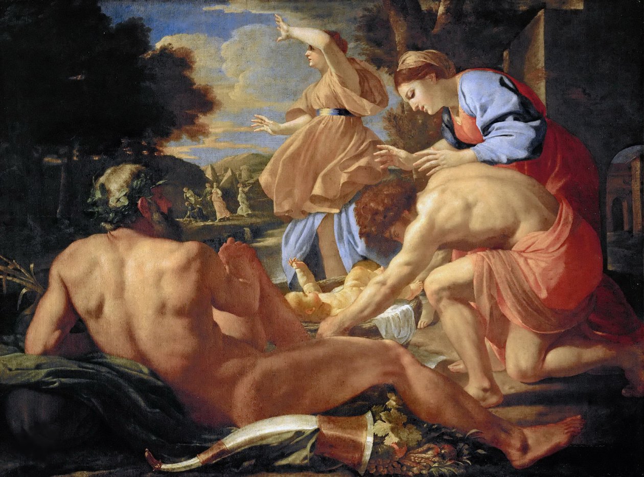 Mózes megtalálása, 1624. alkotó: Nicolas Poussin