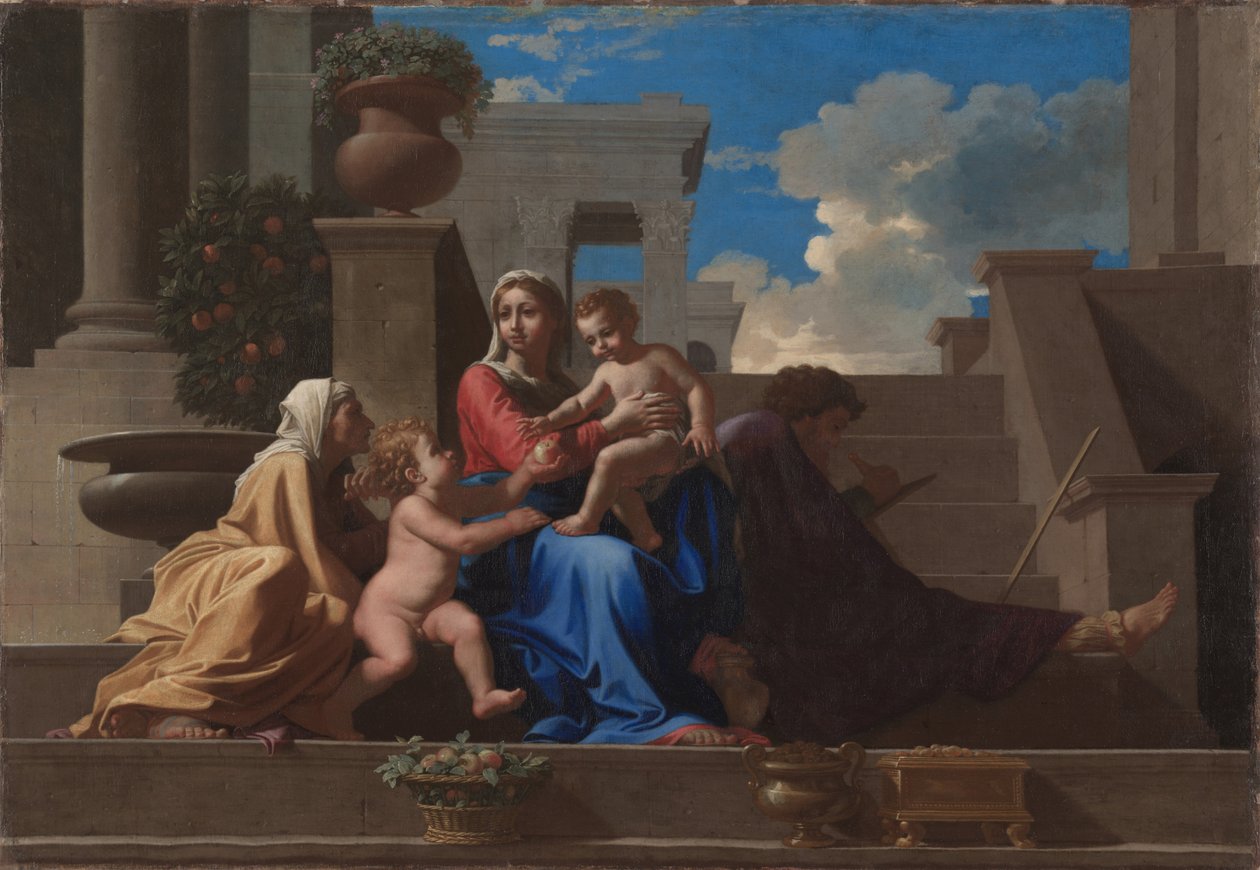 A Szent Család a lépcsőn, 1648 alkotó: Nicolas Poussin