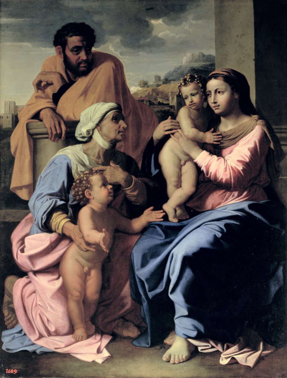 A Szent Család Szent Erzsébettel és Keresztelő Jánossal alkotó: Nicolas Poussin