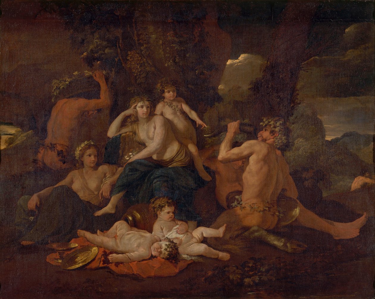 Bacchus gyermekkora, 1630 körül alkotó: Nicolas Poussin