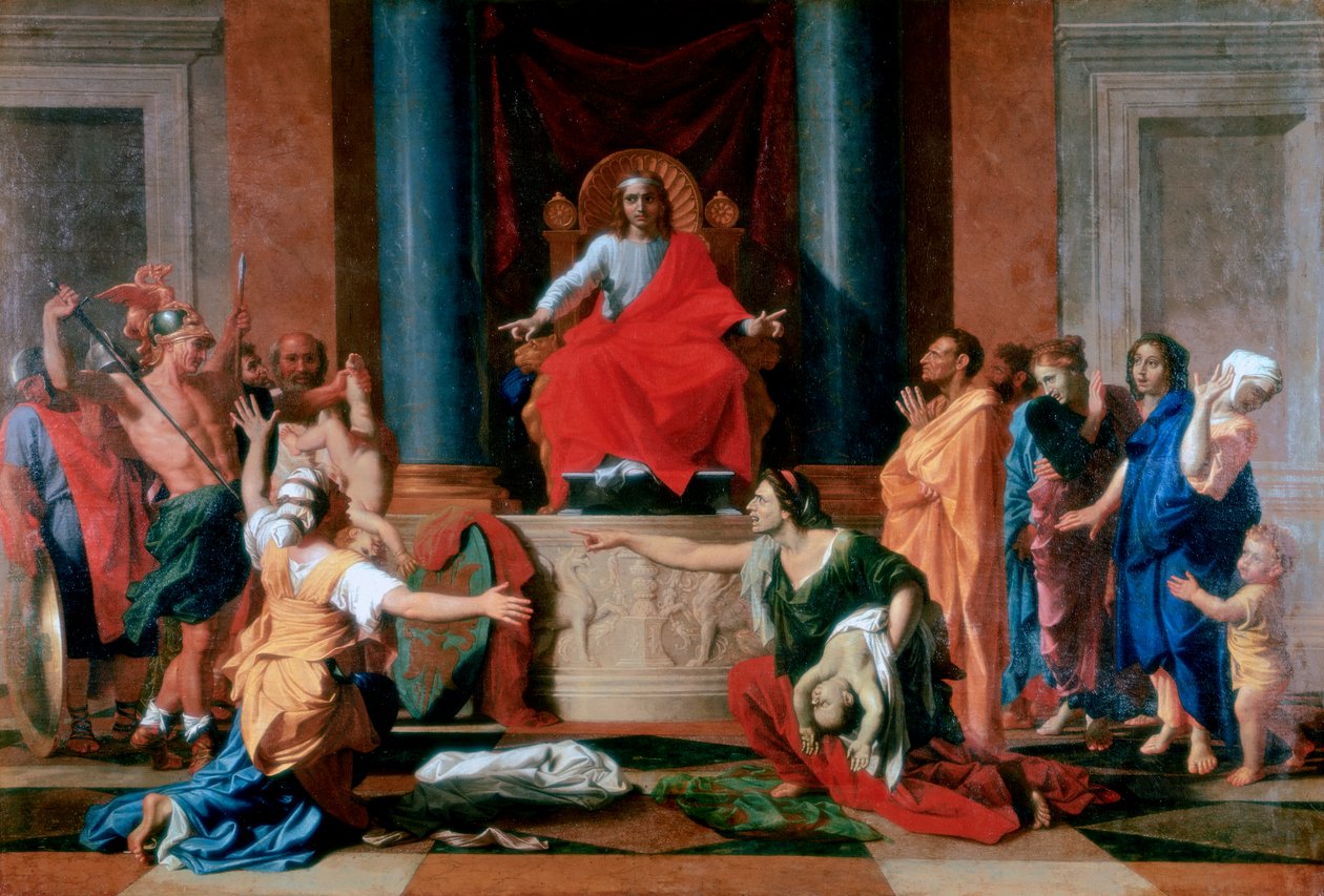 Salamon ítélete, 1649 alkotó: Nicolas Poussin