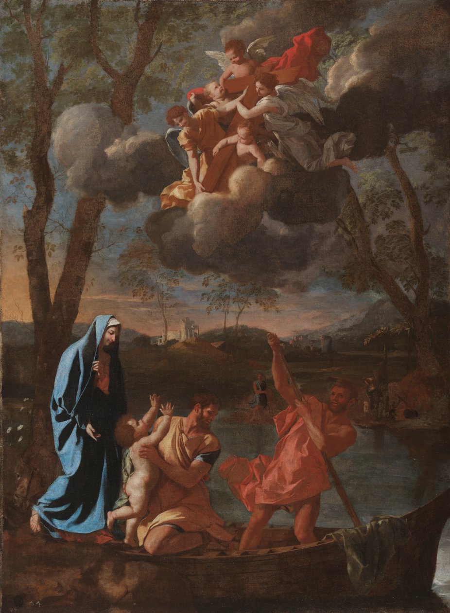A Szent Család visszatérése Názáretbe alkotó: Nicolas Poussin