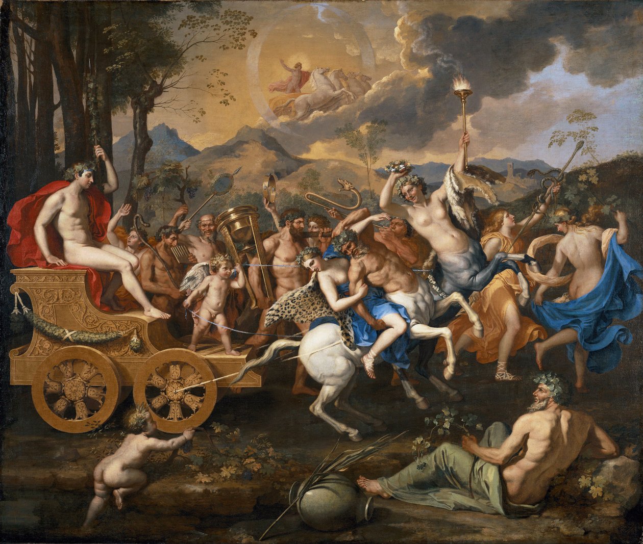 Bacchus diadala alkotó: Nicolas Poussin