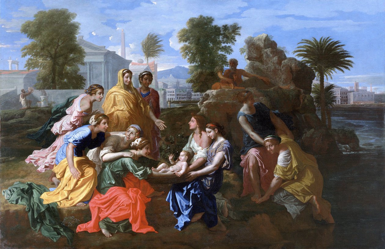 „Mózes megtalálása”, 1651 alkotó: Nicolas Poussin