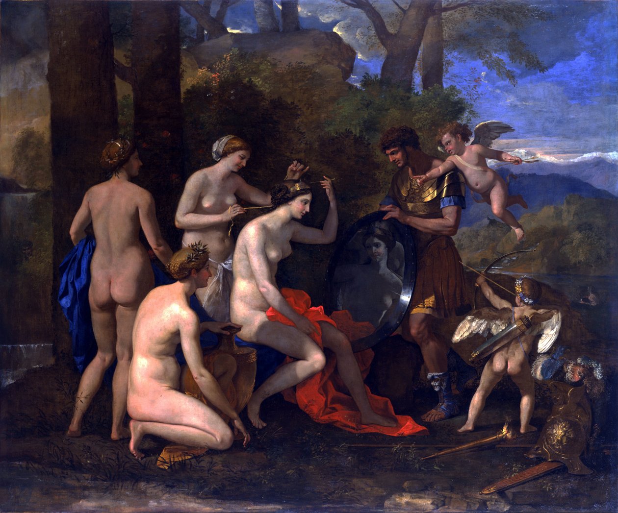 Vénusz és Mars alkotó: Nicolas Poussin