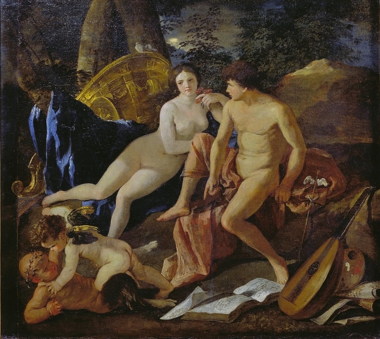 Vénusz és Merkúr alkotó: Nicolas Poussin