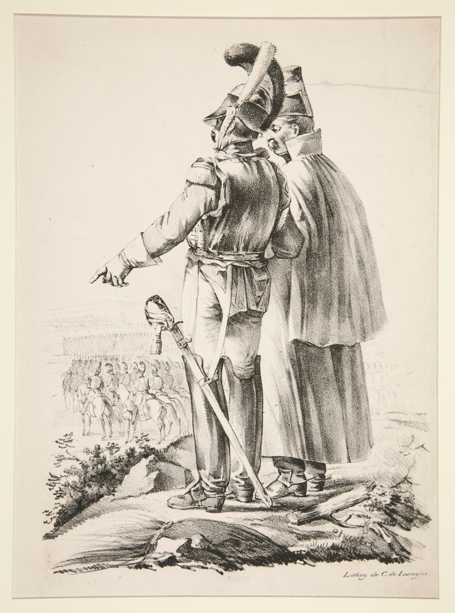 Két Cuirassier gyalog alkotó: Nicolas Toussaint Charlet
