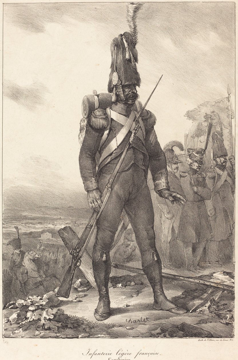 francia könnyűgyalogság, puskás alkotó: Nicolas Toussaint Charlet