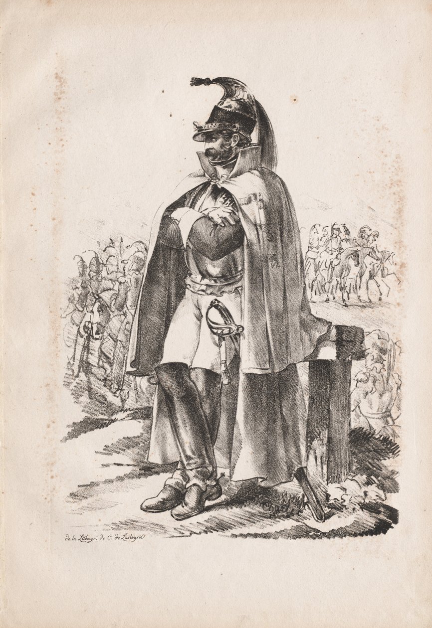 Katonai viseletek: lovassági ember alkotó: Nicolas Toussaint Charlet