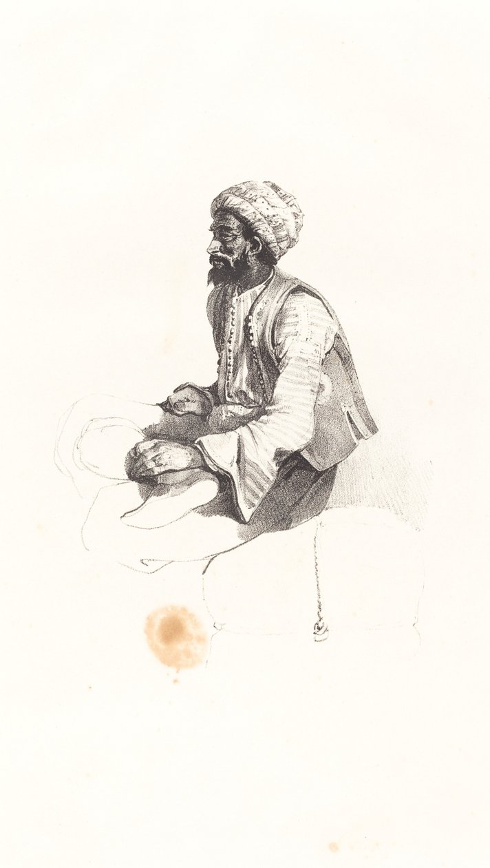 Ülő török alkotó: Nicolas Toussaint Charlet